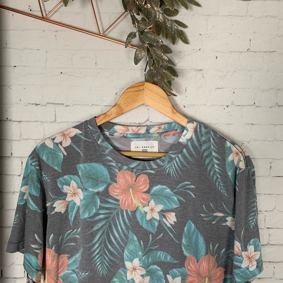 Sol Angeles Tulum Garden Floral Print Tee NWT - Picture 5 of 8